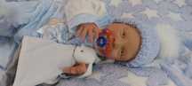 Bebé Reborn Menino Kit Sebastian 48 cm novo