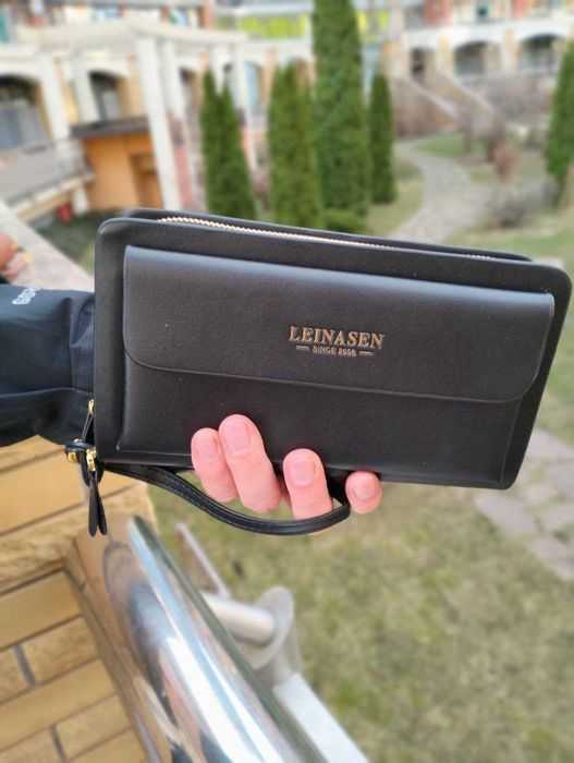 Барсетка шкіряна, діловий аксесуар, стильний подарунок.