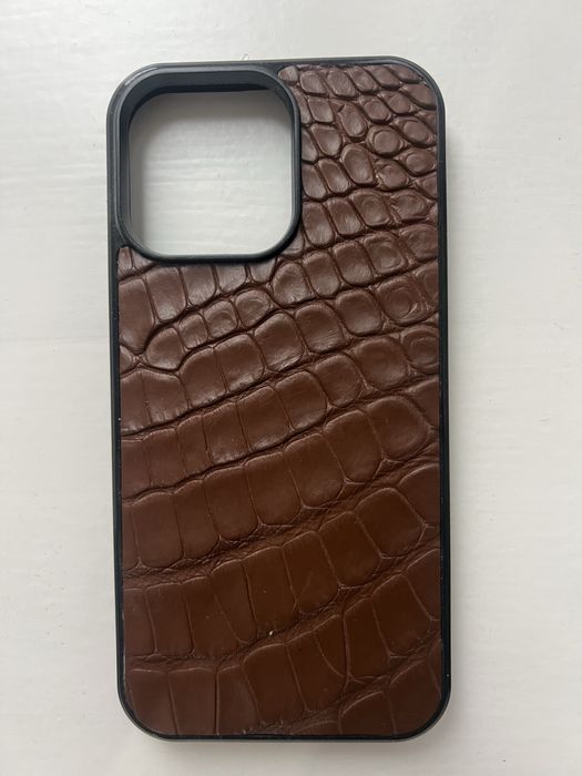 Чохол на Iphone 14 pro max шкіра крокодила натуральна
