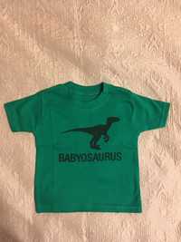 NOWA Koszulka niemowleca dinozaur 3-6 miesiecy