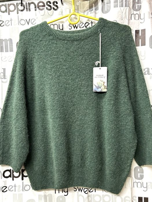 Свитер женский альпака +шерсть, Италия, оверсайз.