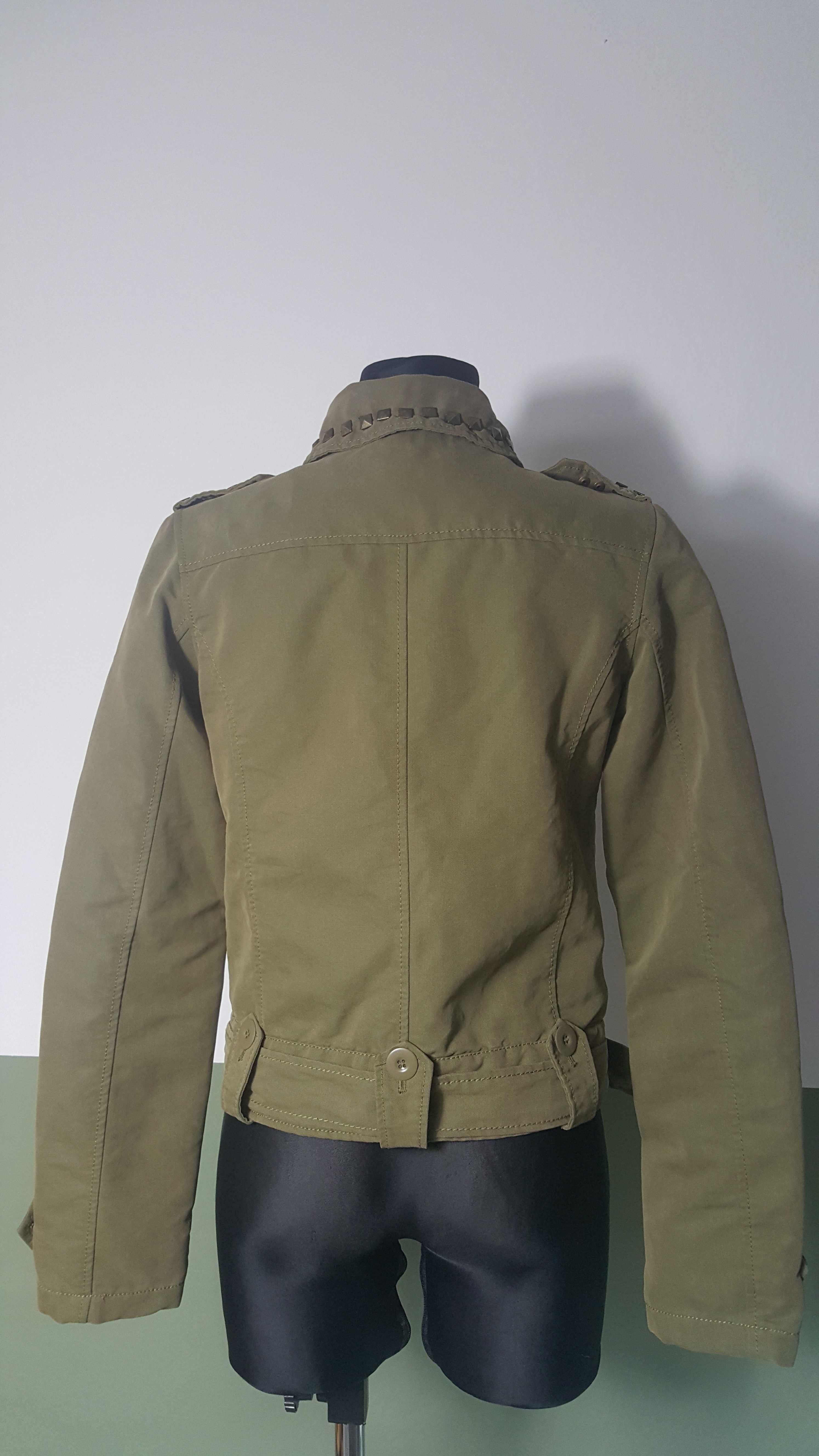 XDYE Pull&Bear Kurtka w stylu biker Ramoneska Ćwieki 36 S
