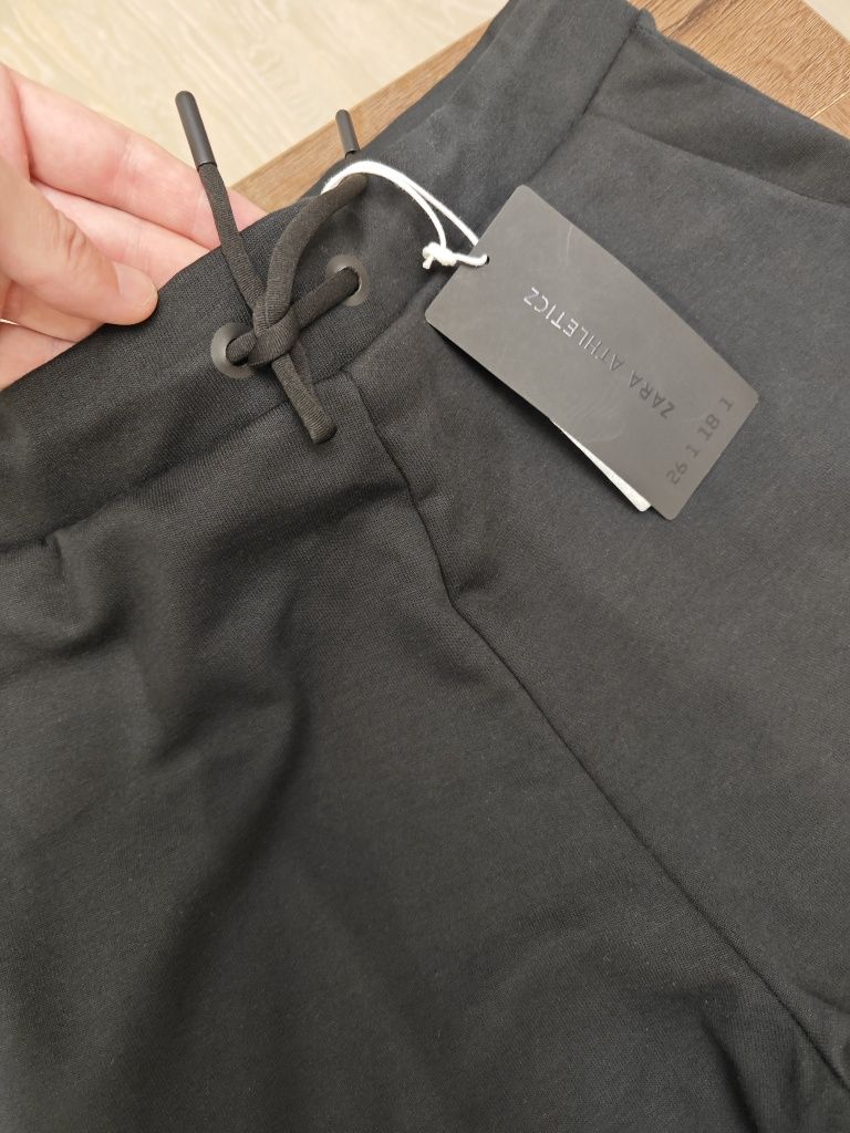 Джогери чоловічі чорні Zara M / спортивні штани чоловічі