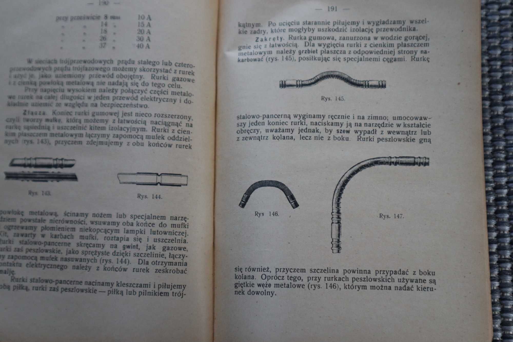 Urządzenia elektryczne WYD Gebethnera i Wolffa 1938 r L