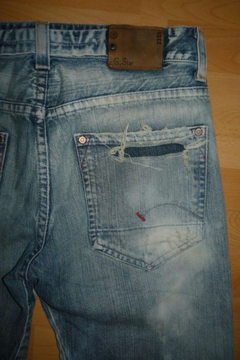 Spodnie Jeans męskie roz L, W31L34 * G - Star Raw Denim 3301