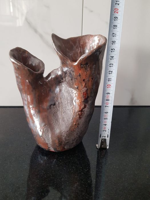 Stara ceramika artystyczna wazon