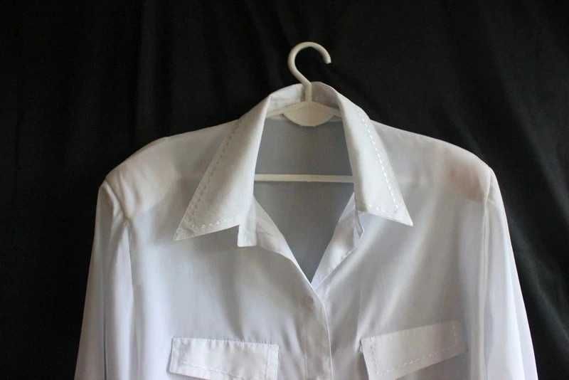 Biała koszula elegancka vintage retro plus size