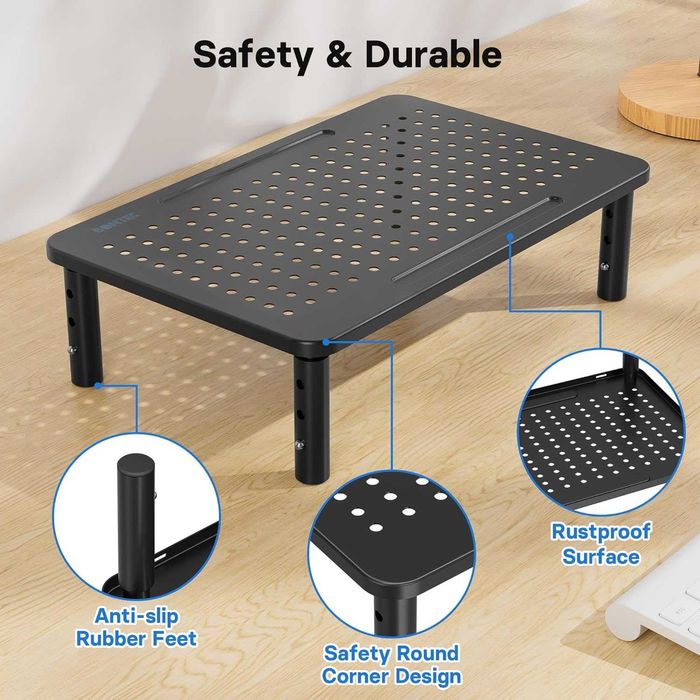 BONTEC Stojak na Monitor, laptopa z Regulacją Wysokości do 20 kg