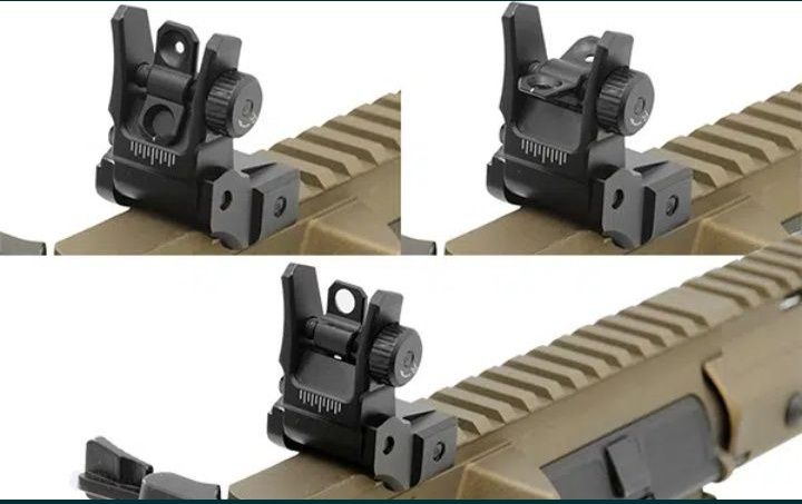 Складной целик и мушка Leapers UTG USA. На weaver/picatiny. AR15/АК