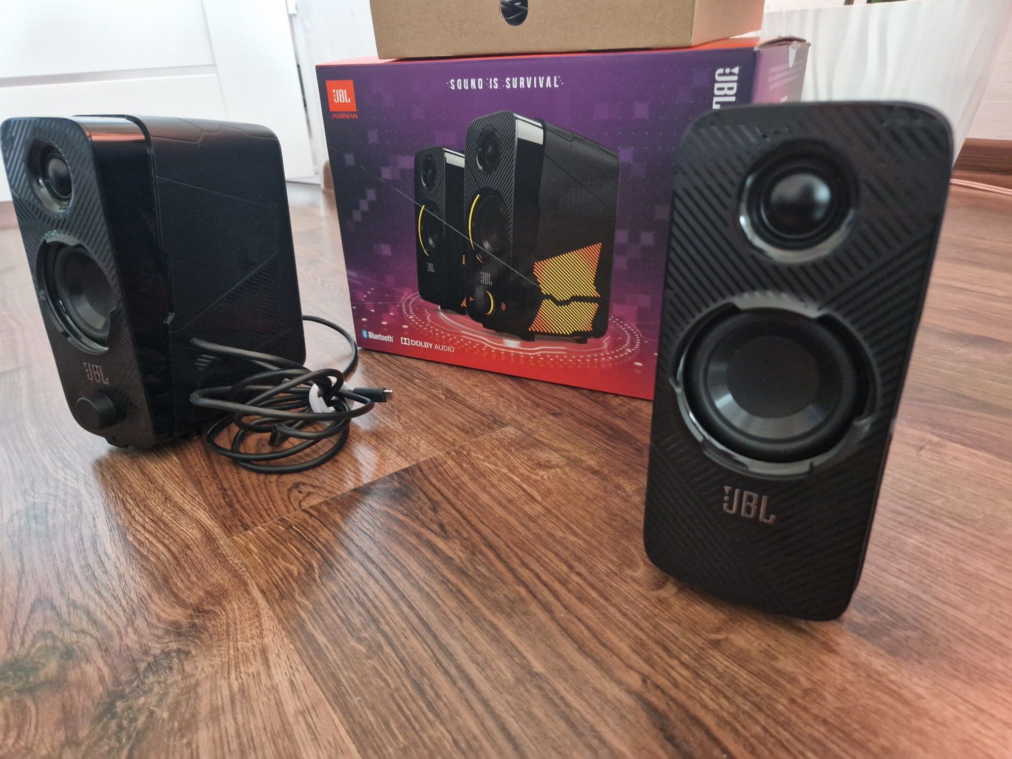 Głośniki JBL Quantum Duo 2.0 20w Bluetooth RGB Dolby Digital