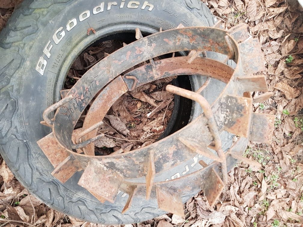 Nakładki,orka.Traktorek jednoosiowy Fortschritt e931 e930