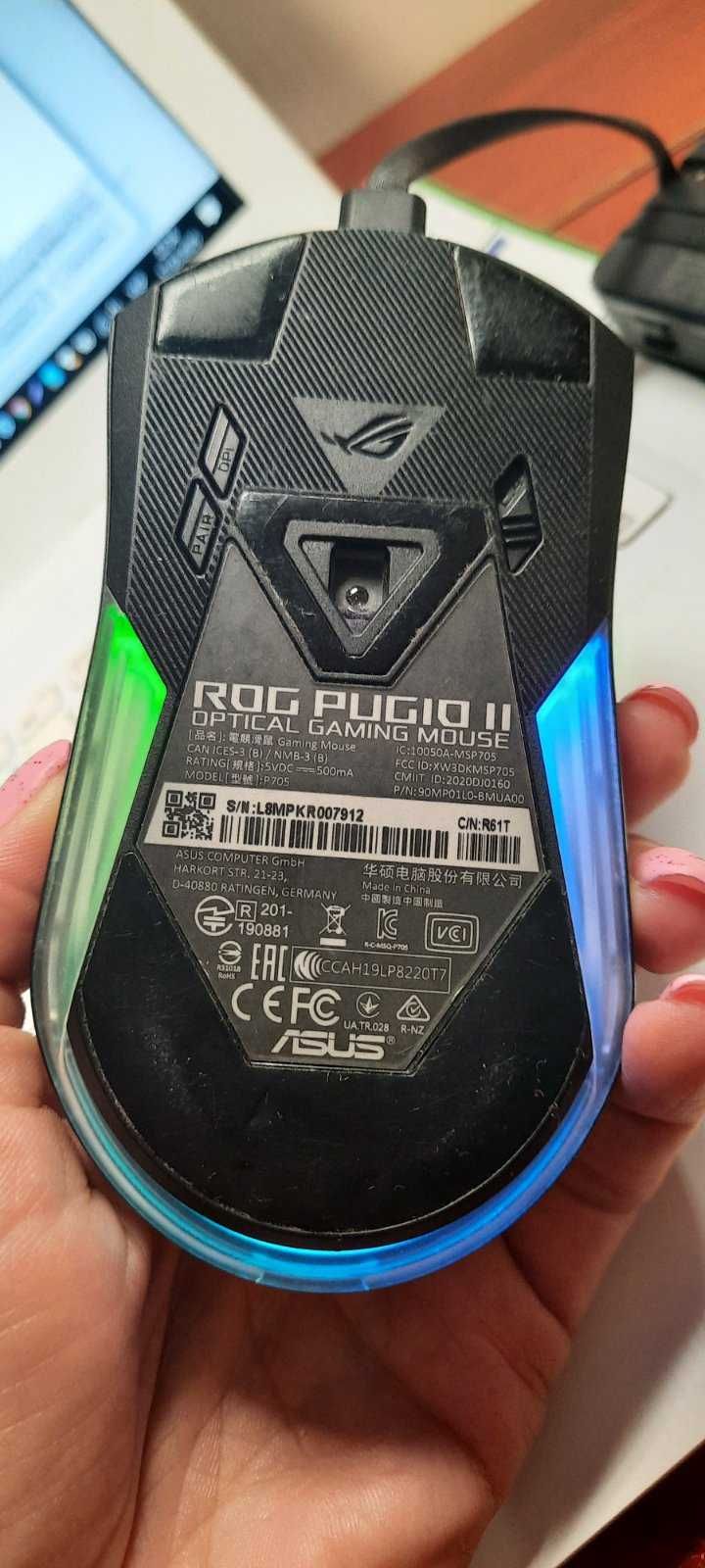Комп'ютерні мишки ASUS: ROG Pugio II P705 та TUF Gaming M5 P304, б/в