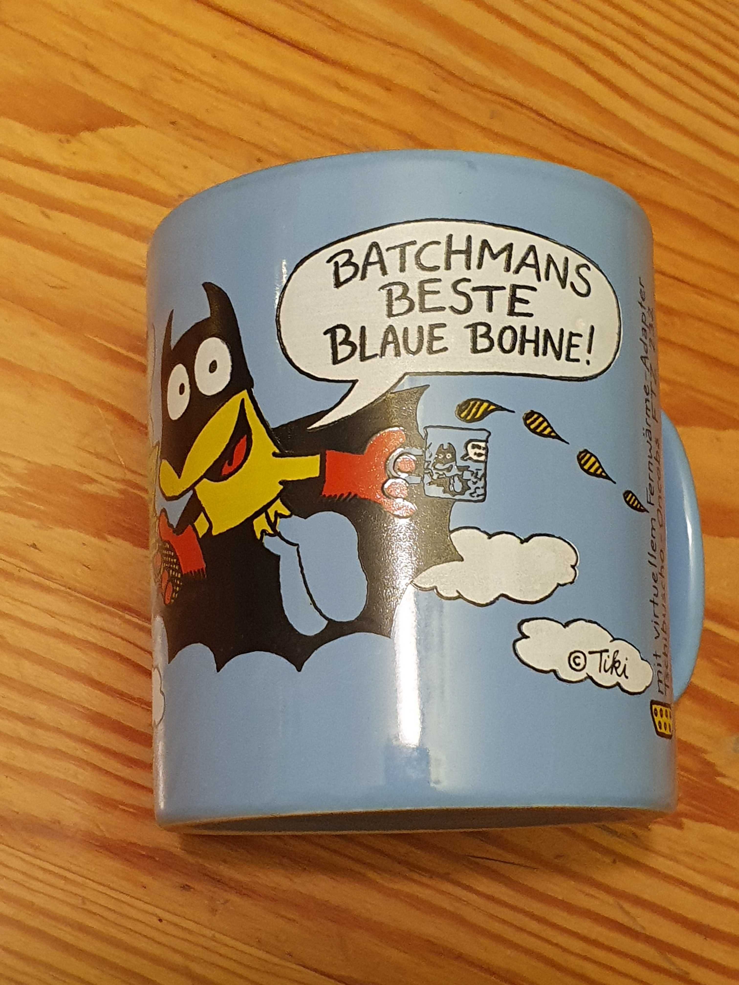 Kolekcjonerski niebieski kubek z Batmanem