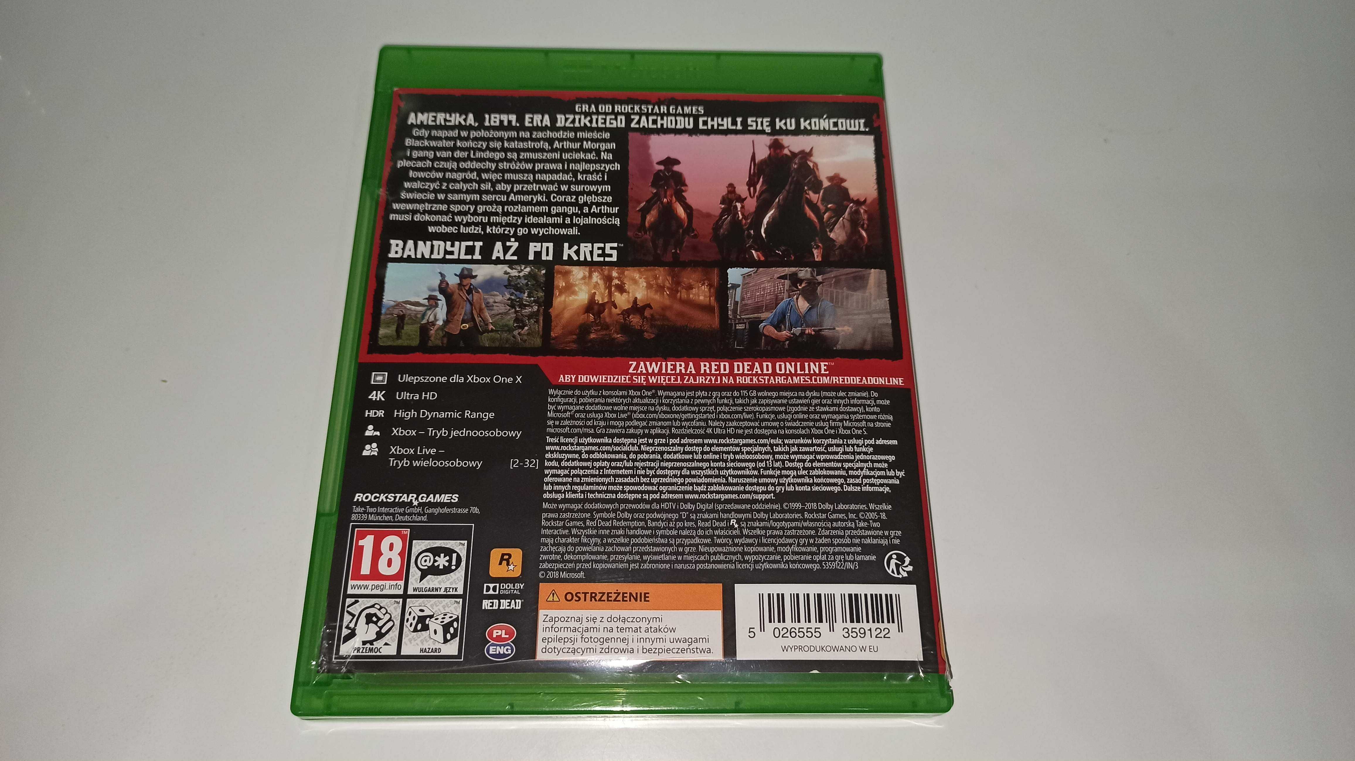 xbox one RED DEAD REDEMPTION PL po polsku western akcja