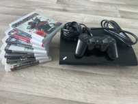 #1333 playstation 3 ps3 slim zestaw gry assasins farcry call of duty