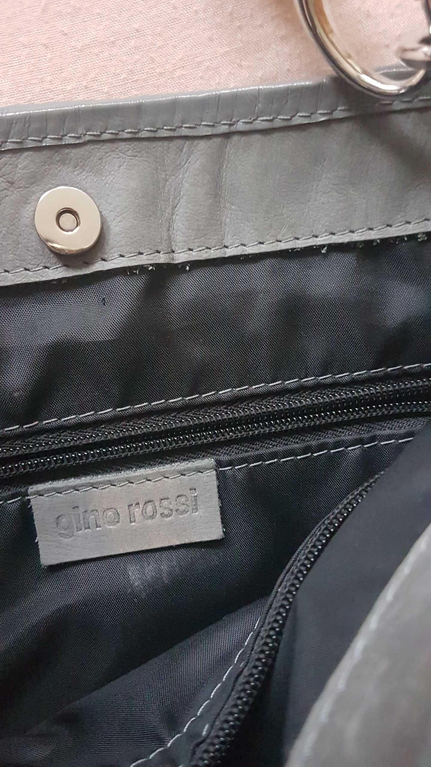 Ginno Rossi torba duża skóra naturalna bardzo fajna
