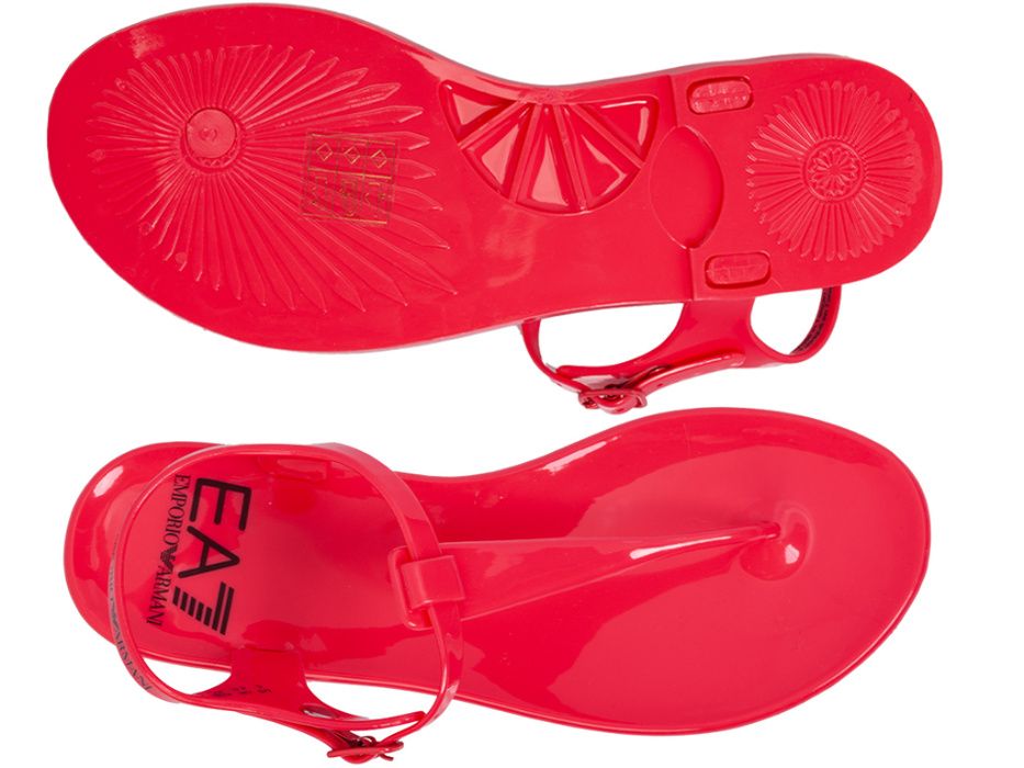 EMPORIO ARMANI EA7 markowe japonki sandały NOWOŚĆ RED