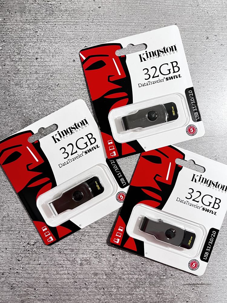 Флешка Kingston DataTraveler Swivl 32GB USB3.0 (DTSWIVL/32GB)