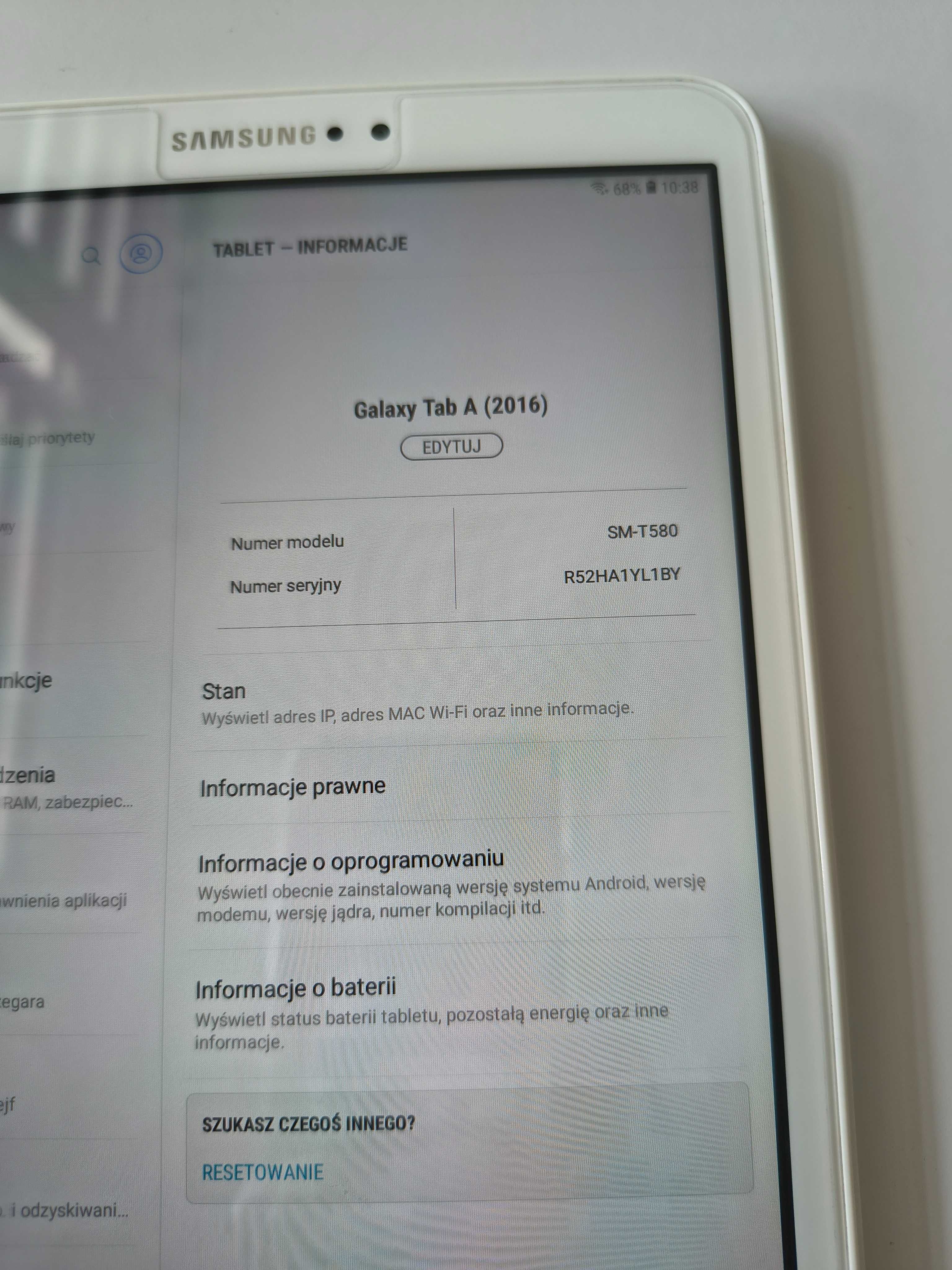 Samsung Galaxy Tab A 10.1" T580 – Wi-Fi