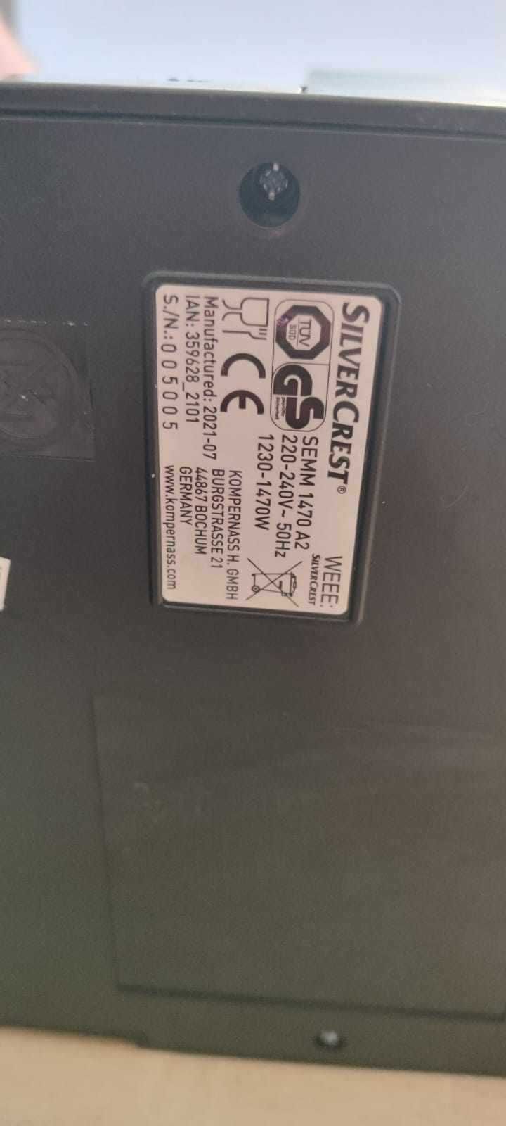 SILVERCREST Kolbowy ekspres do kawy ciśnieniowy SEMM 1470 A2