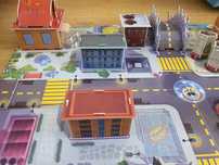 Kaboom city puzzle 3d plansza miasta super zings