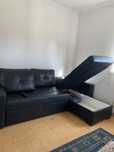 Sofa Chaise Lounge + Cama de solteiro com colchão