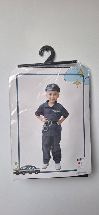 Przebranie na bal karnawał Policjant dla chłopca ok 7 lat