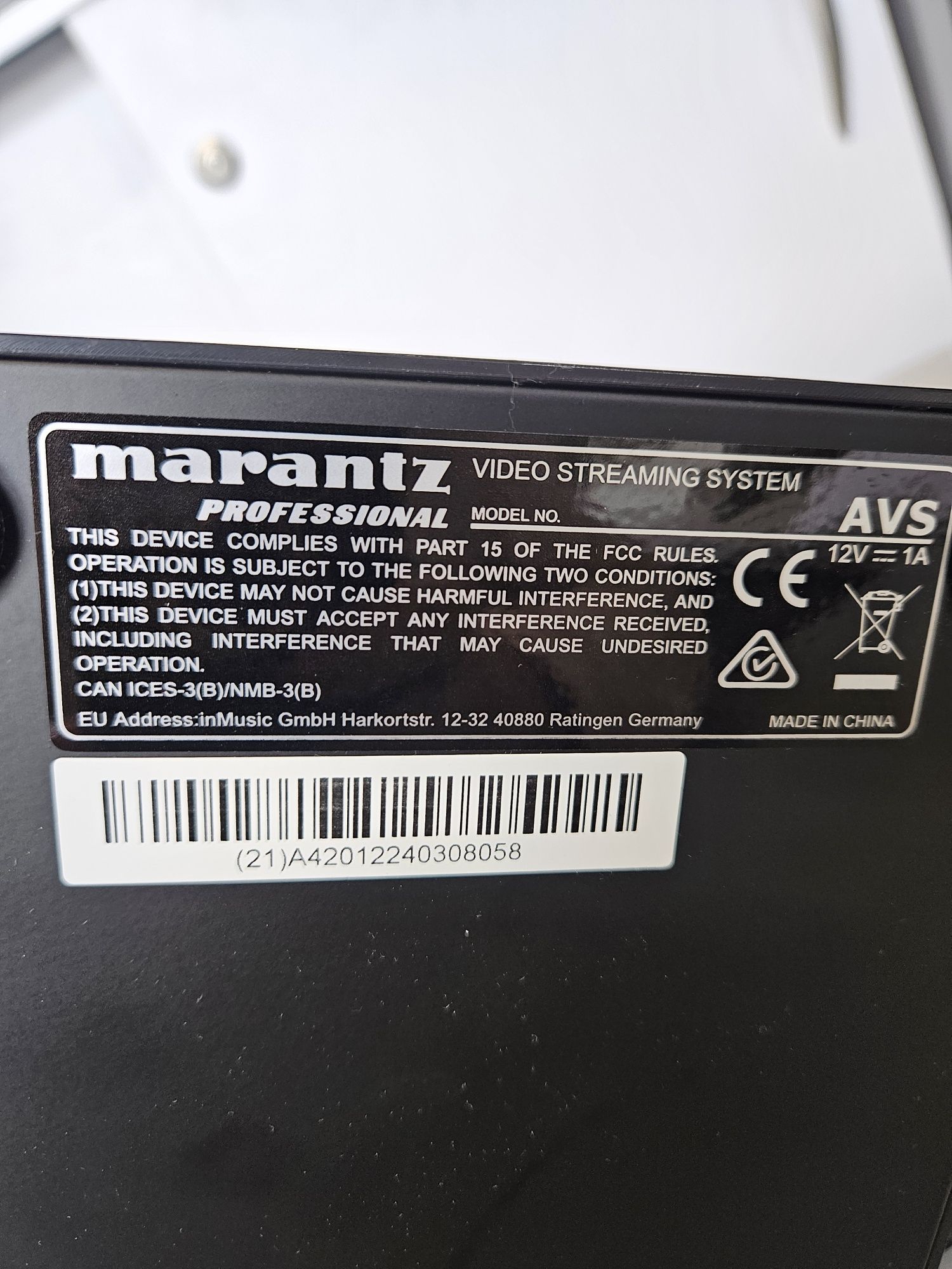 Kamera internetowa Marantz AVS na gwarancji