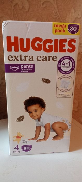 Підгузки huggies extra care 4 (80шт)