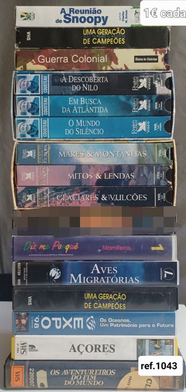 Cassetes de vídeo VHS
