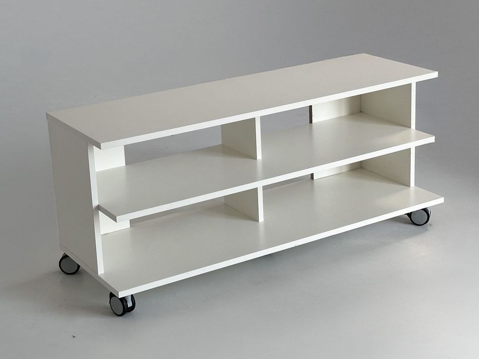Szafka RTV IKEA, biała, na kółkach
