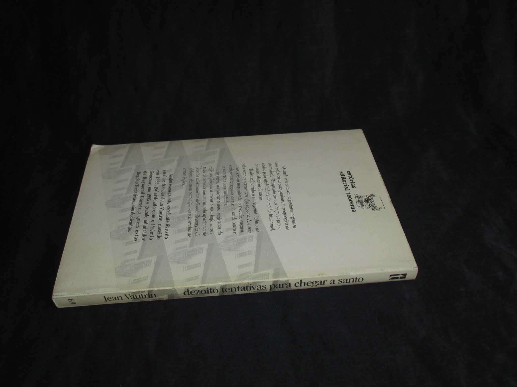 Livro Dezoito Tentativas para chegar a Santo Jean Vautrin