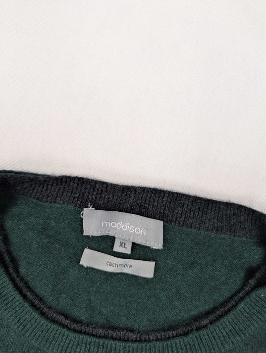 Maddison zielony sweter 100% kaszmir XL