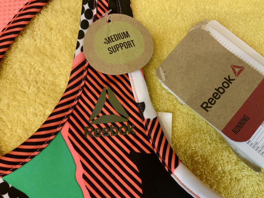 Топ спортивный для фитнеса Reebok, разноцветный, р.xs