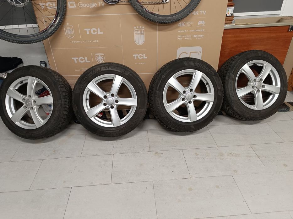 Alufelgi R17 5x112 z zimowymi oponami