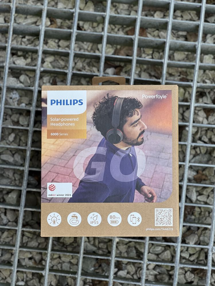 Nowe Sluchawki Philips Solar - powered 6000 series