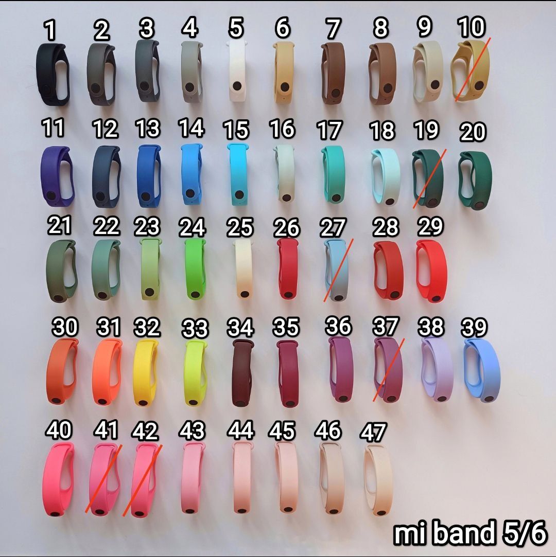 6 ШТ - 100 грн Mi band ремешки на ми бенд, чехлы опт