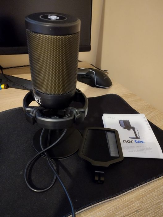 Mikrofon do grania gemingowy LED