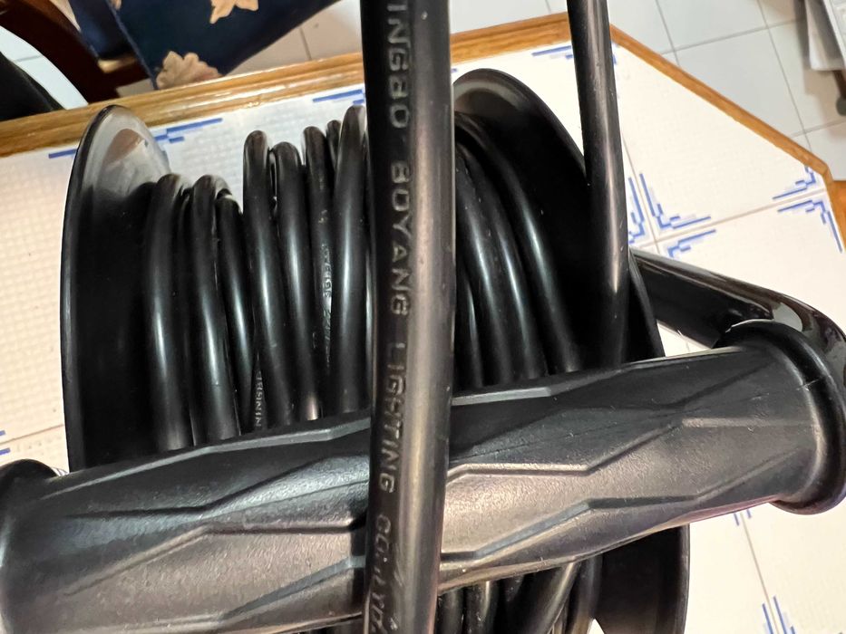 Bobine de Fio 25 mts, de 3*1,5mm, Enrolador com Térmico - NOVO