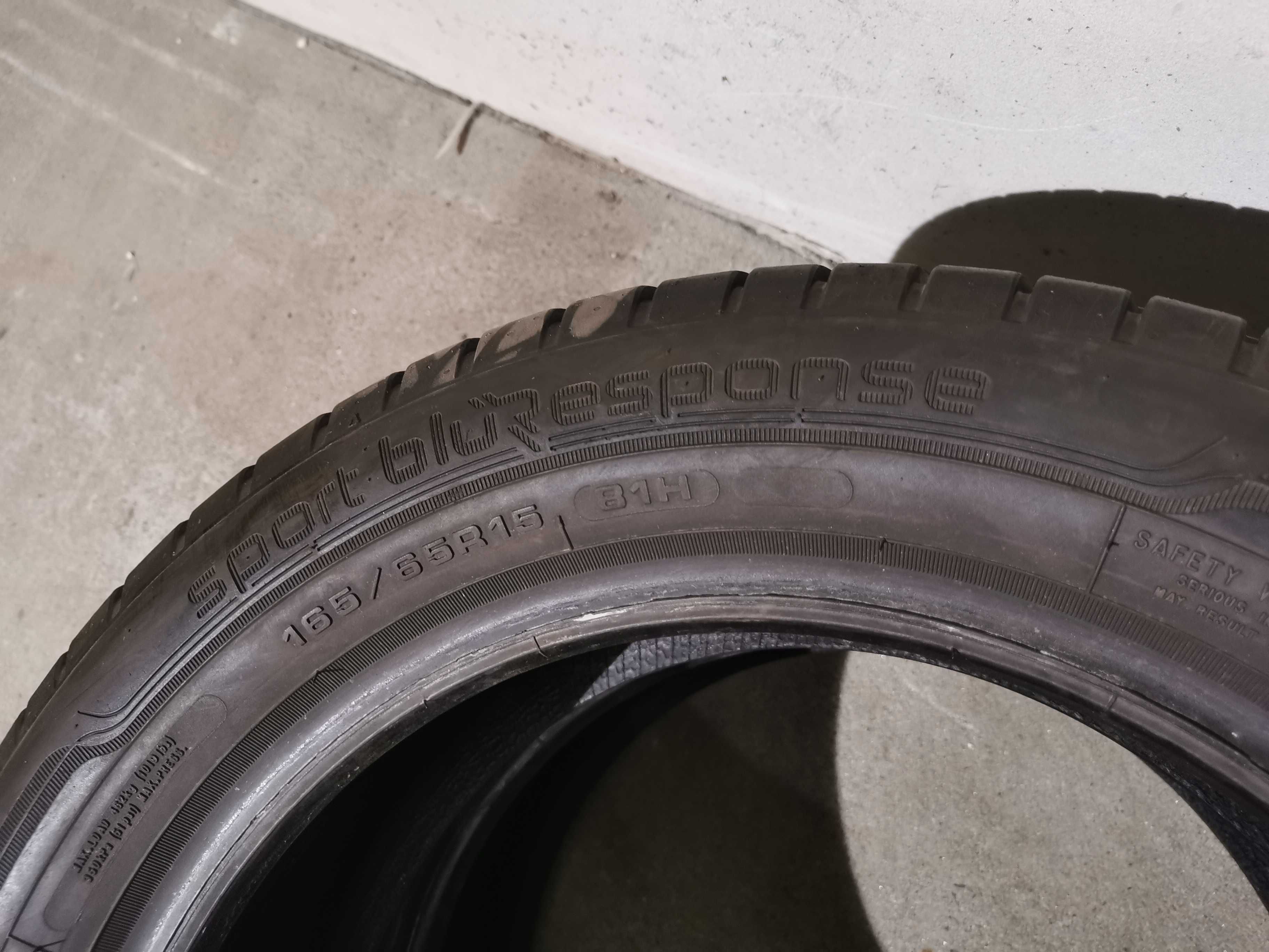 JAK NOWE! Dunlop Sport bluResponse 165/65r15 81H 6,8mm N6204