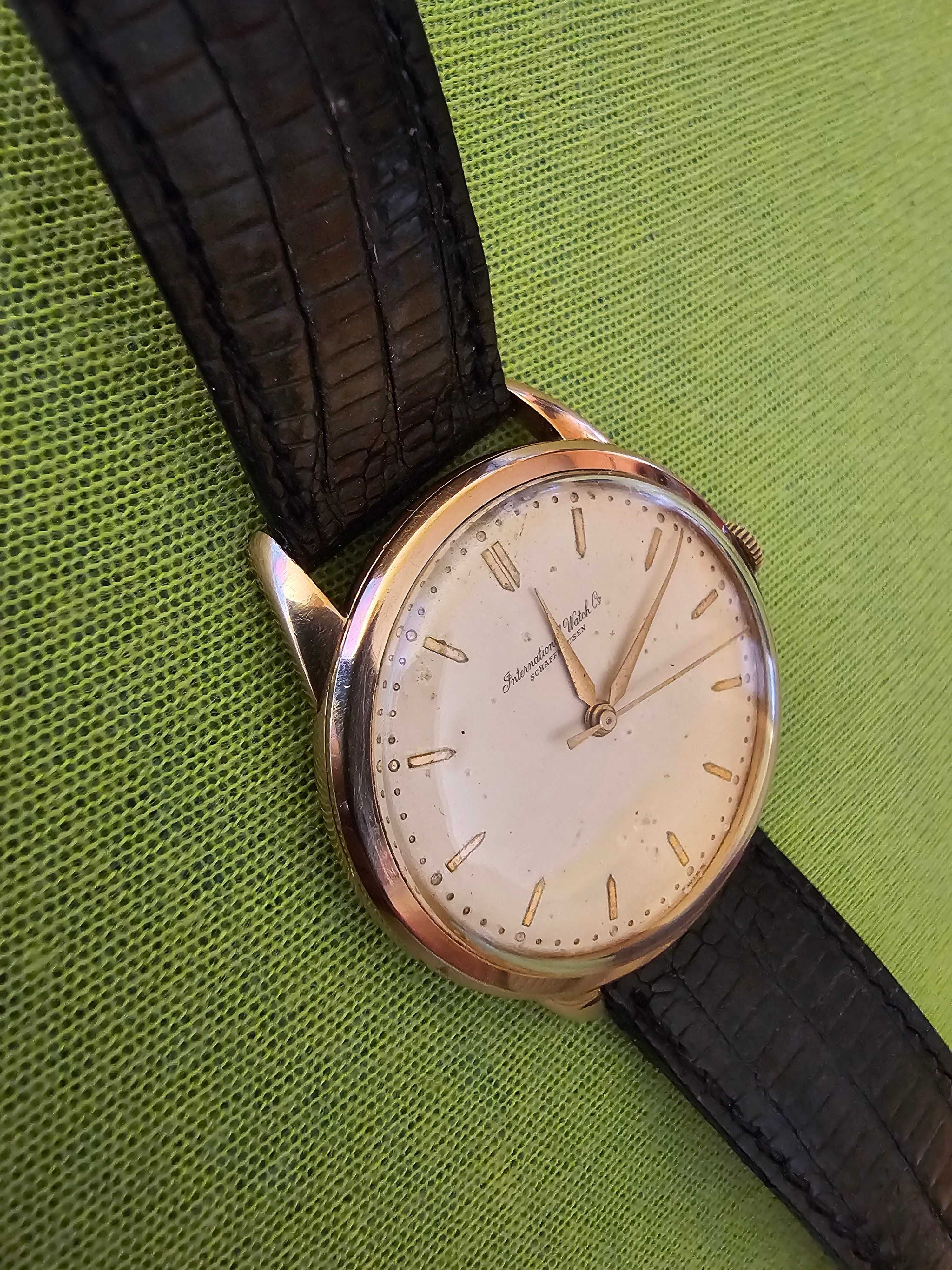 złoty IWC Schaffhausen 18k 750 36mm