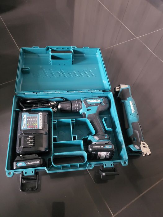 Makita шуруповёрт + угловая дрель