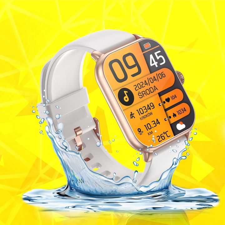Smartwatch Damski Rozmowy Zegarek Sportowy Polskie Menu Pomiary Smart
