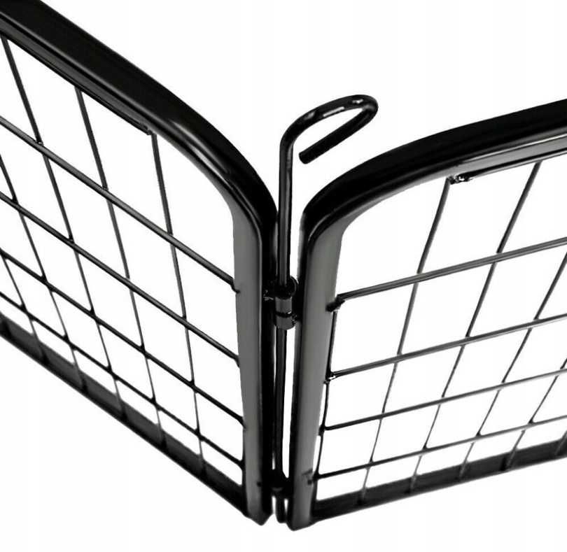 NOWA Metalowa zagroda dla zwierząt Psów 8 x 80x60 Kojec wybieg klatka