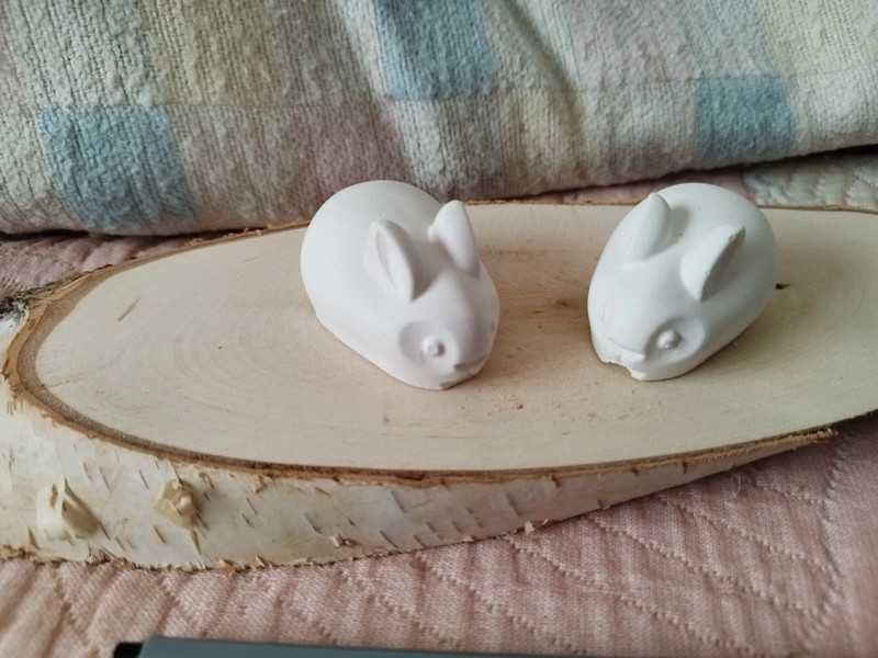 Conjunto de 2 peças de coelho de decoração