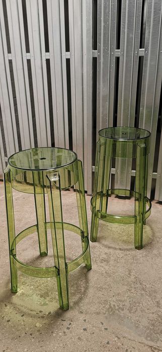 Kartell taboret Charles Ghost zielony