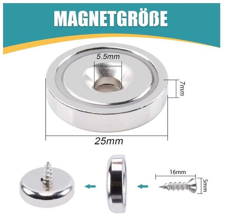 Zestaw 28 silnych magnesów neodymowych w 3 rozmiarach MAGXCENE