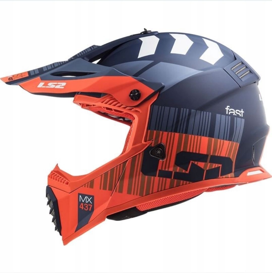 Kask motocyklowy cross LS2 MX437 rozmiar M