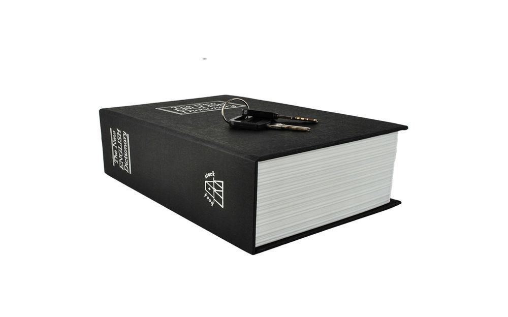 Kasetka skrytka ukryta w książce nowa