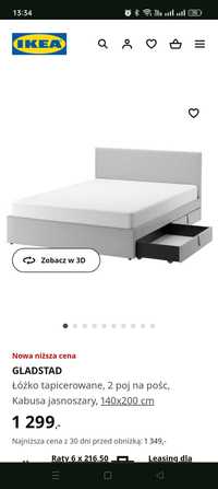 Łóżko  Ikea 140x200